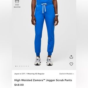 Women’s Royal Blue Zamora High Waisted - Tall Jogger Scrub Pants Royal Blue / S